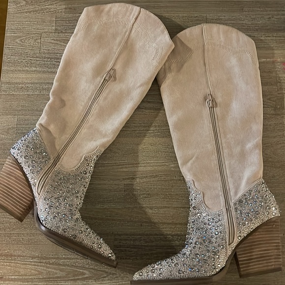 Bling Western Cowboy boots- Size 10 - Picture 6 of 11